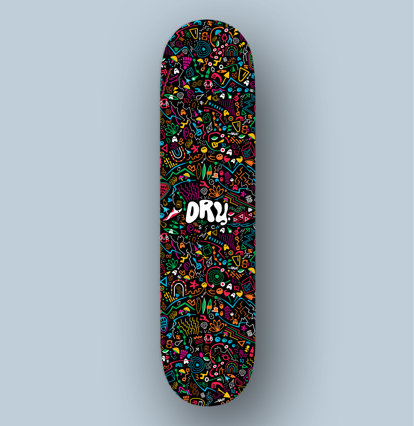 Dry. SC - Mental illustration skateboard deck