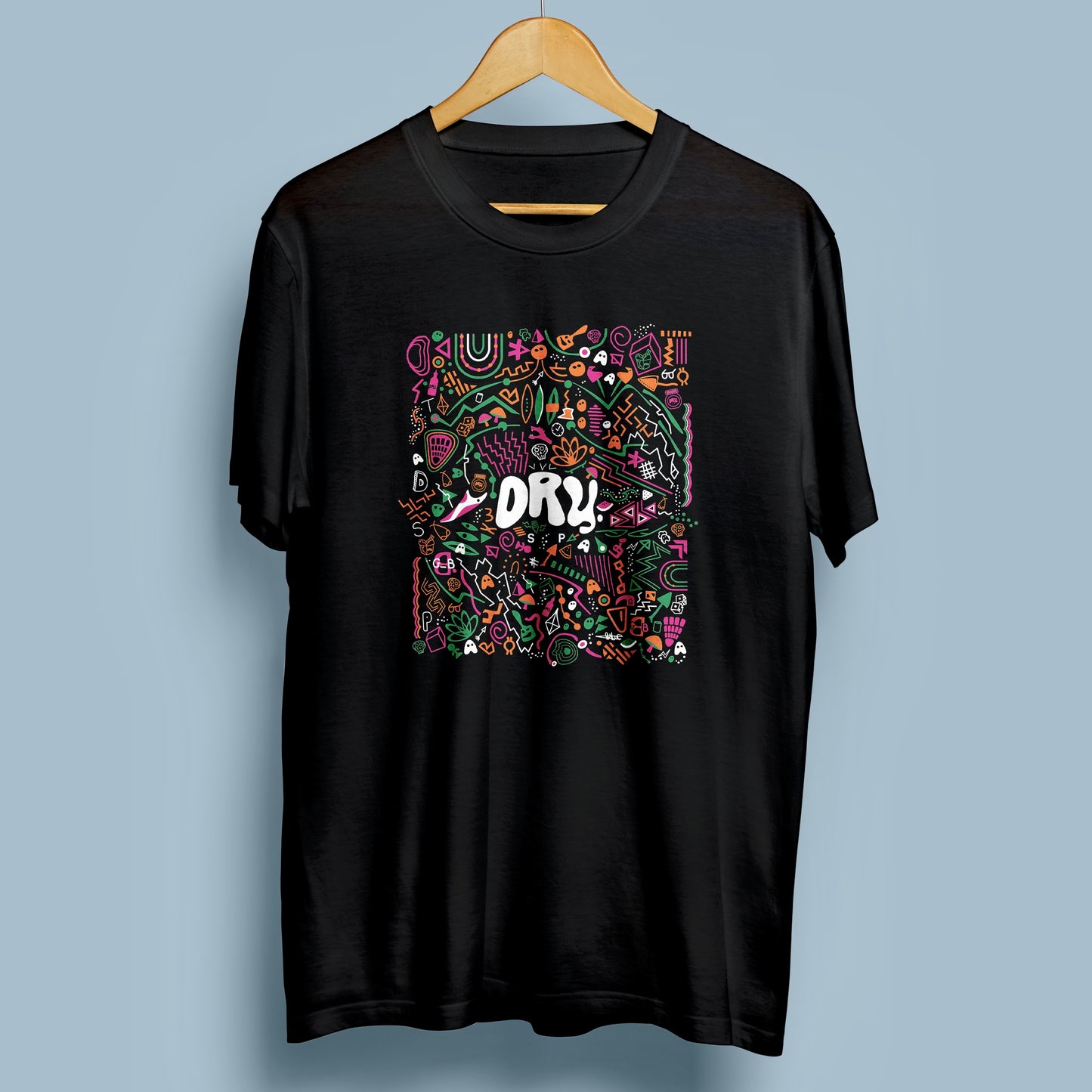 Dry. SP - Random Illustrations - 4 Colour Screen Print T-shirt