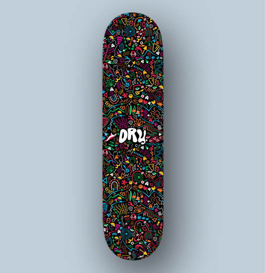 Dry. SC - Mental illustration skateboard deck